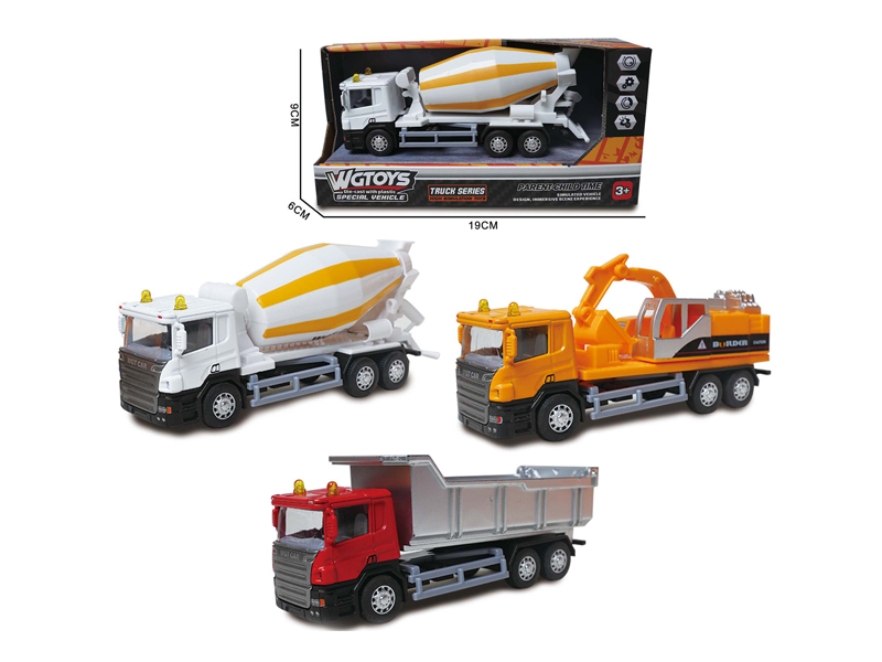 Alloy Pull Back Engineering Vehicle