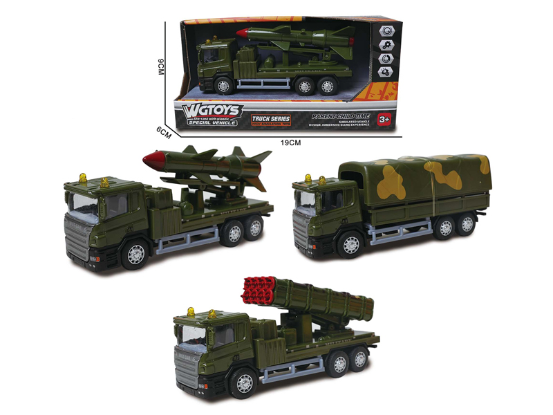 Alloy Pull Back Military Vehicle