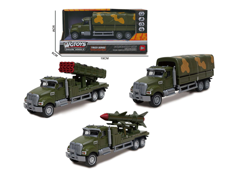 Alloy Slide Military Vehicle