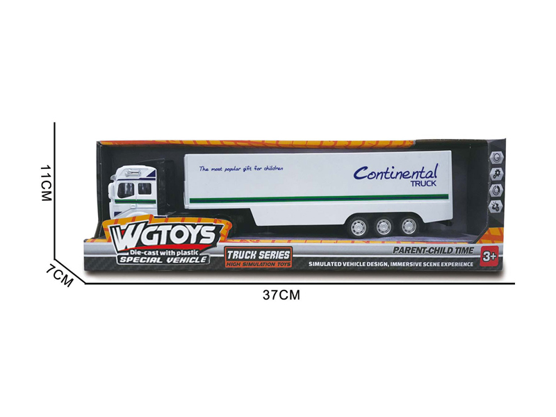 1:50 Alloy Pull Back Container Truck