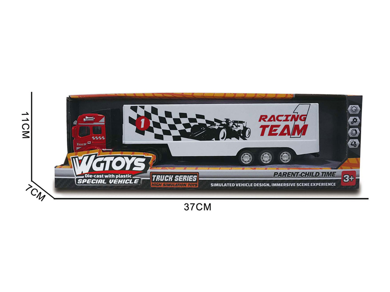 1:50 Alloy Pull Back Container Truck