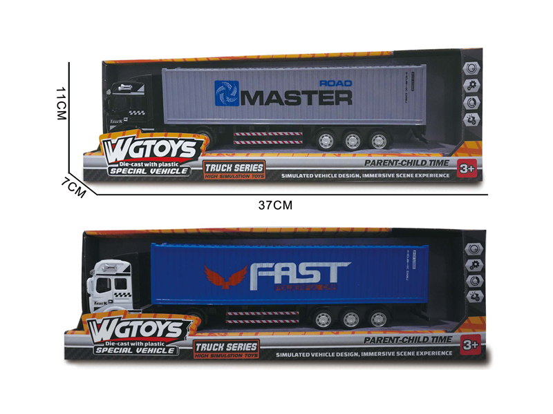 1:50 Alloy Pull Back Container Truck