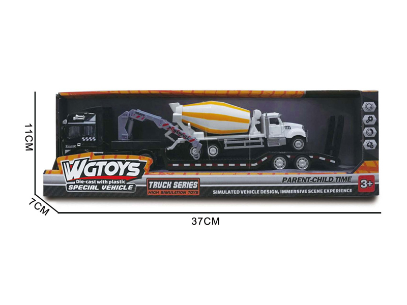 1:50 Alloy Trailer+Engineering Mixer Truck