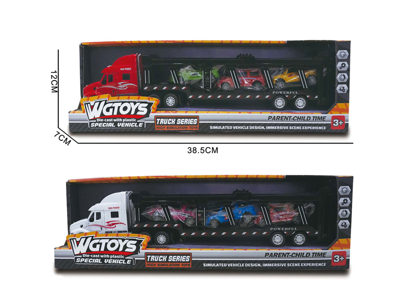 American Alloy Trailer With 3 City Cars