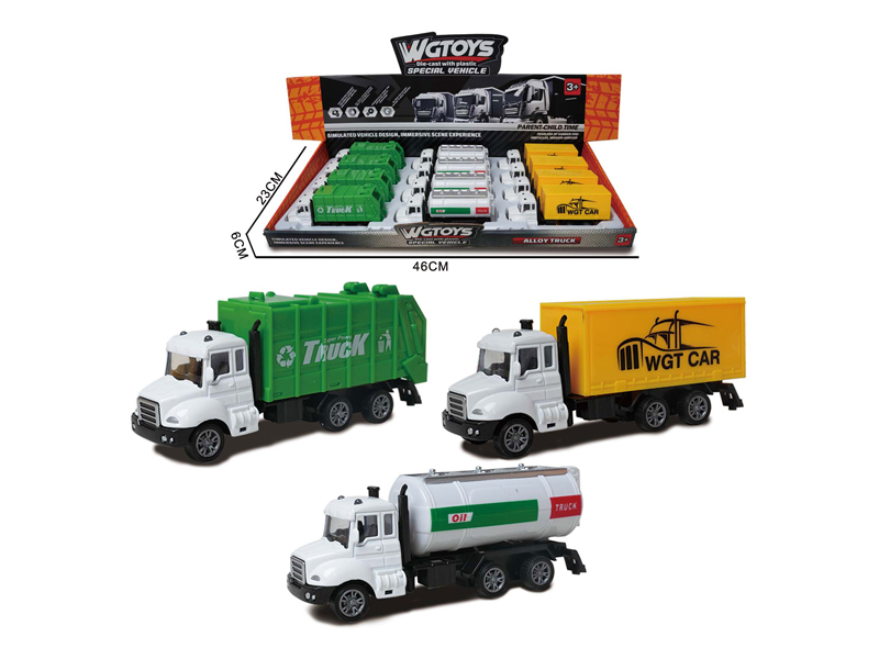 1:64 Alloy Pull Back Truck