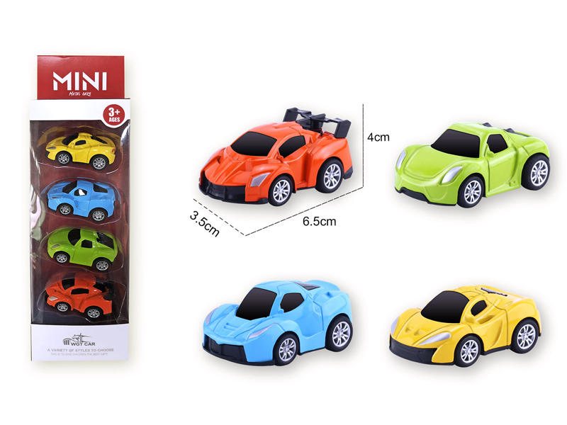 Alloy Pull Back Q-Version Sports Car