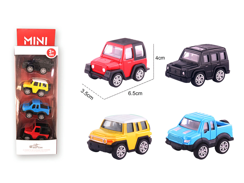 Alloy Pull Back Q-Version Off-Road Vehicle