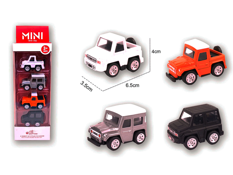 Alloy Pull Back Q-Version Pickup Truck