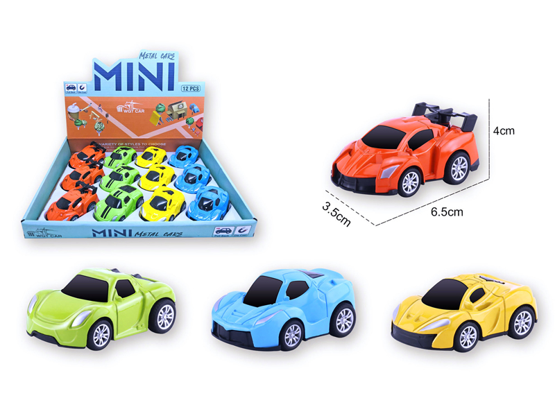 Alloy Pull Back Q-Version Sports Car