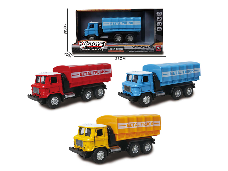 Pull Back Alloy Transport Truck