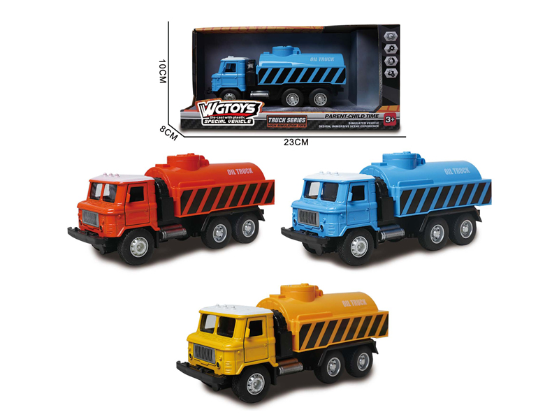 Pull Back Alloy Oil Tanker Truck