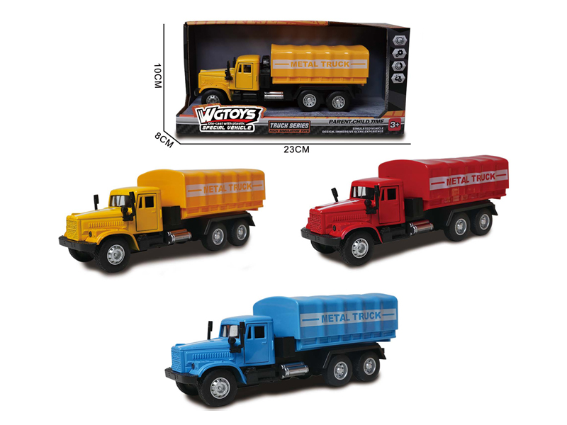 Pull Back Alloy Transport Truck