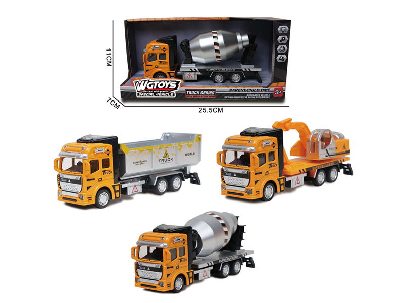 1:50 Alloy Pull Back Engineering Vehicle