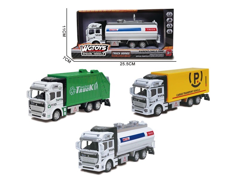 1:50 Alloy Pull Back Environmentally Friendly Vehicles