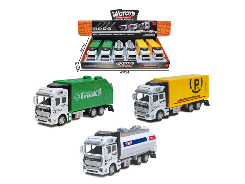 1:50 Alloy Pull Back Environmentally Friendly Vehicles