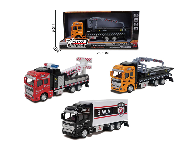 1:50 Alloy Pull Back Rescue Vehicle