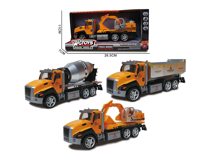 1:50 Alloy Pull Back Engineering Vehicle