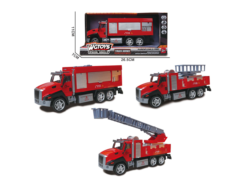 1:50 Alloy Pull Back Fire Engine