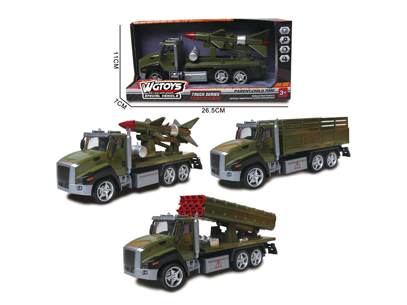 1:50 Alloy Pull Back Military Vehicle
