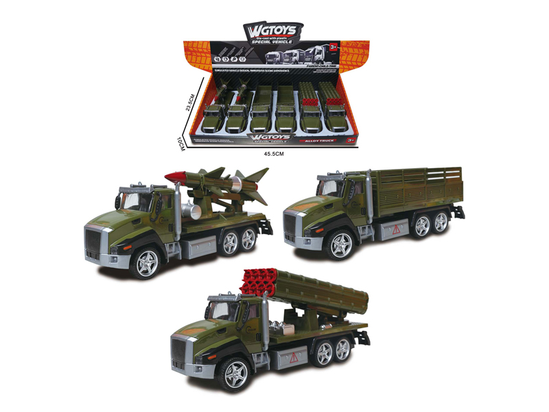 1:50 Alloy Pull Back Military Vehicle