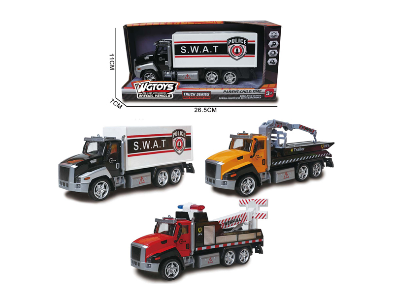 1:50 Alloy Pull Back Rescue Vehicle