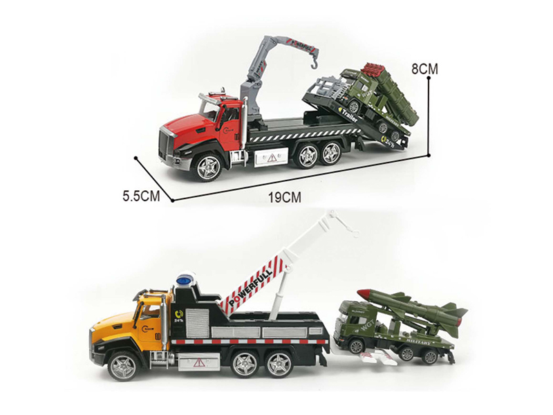 Alloy Pull Back Rescue Vehicle+Military Vehicle
