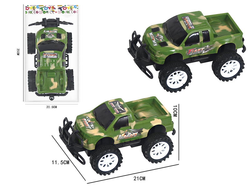 Friction Off-Road Military Pickup Truck