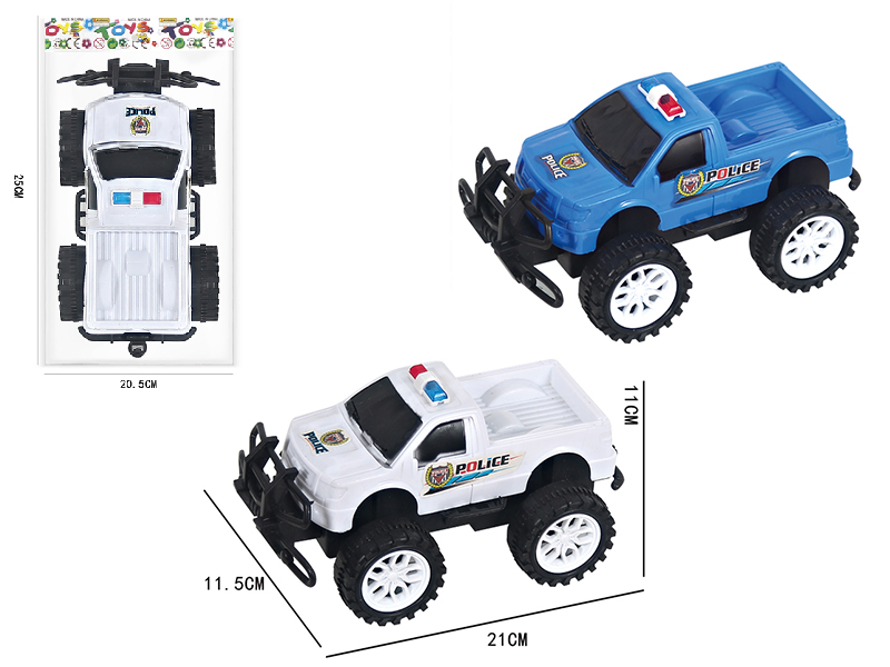 Friction Off-Road Police Pickup Truck