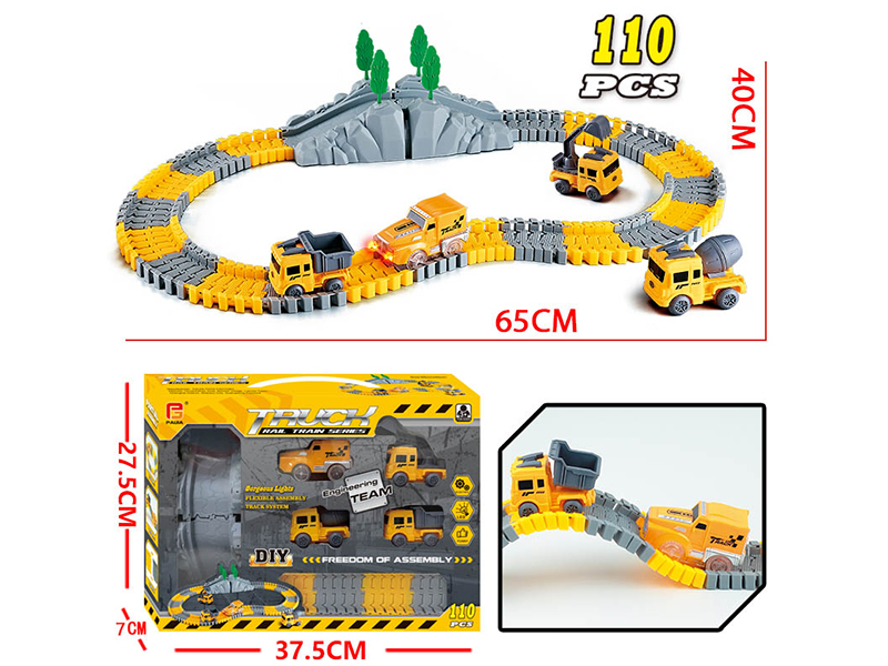 Engineering Track Electric Car Set 110pcs