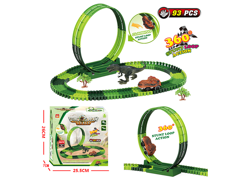 Dinosaur Park Rail Train Set 93pcs