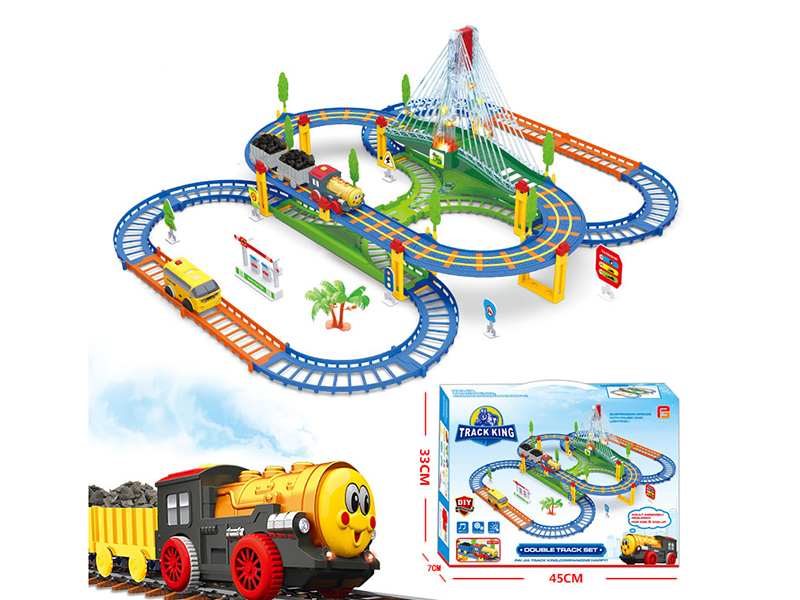 Electric Train Track Set