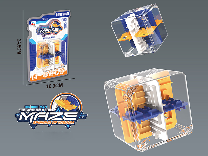 24-Sided Solid Color 3D Maze