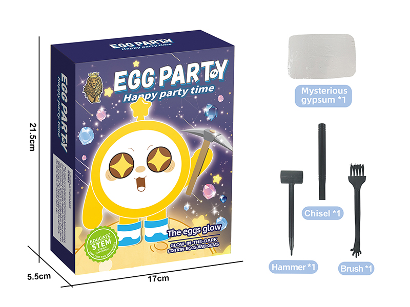 Archaeological Excavation Series - Glow In The Dark Edition Eggs And Gems