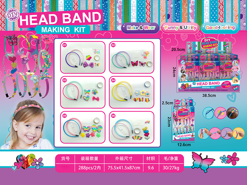DIY Head Band Making Kit 24pcs