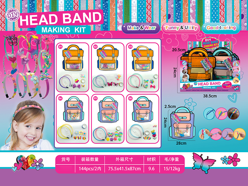 DIY Head Band Making Kit 12pcs