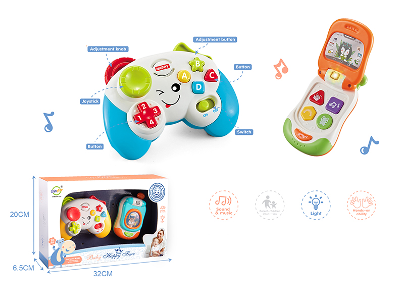 Game Console, Flip Phone Baby Toys With Sound And Lights