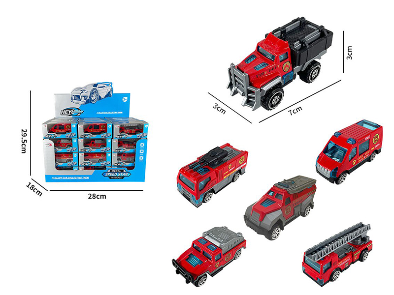 Slide Alloy Fire Engine