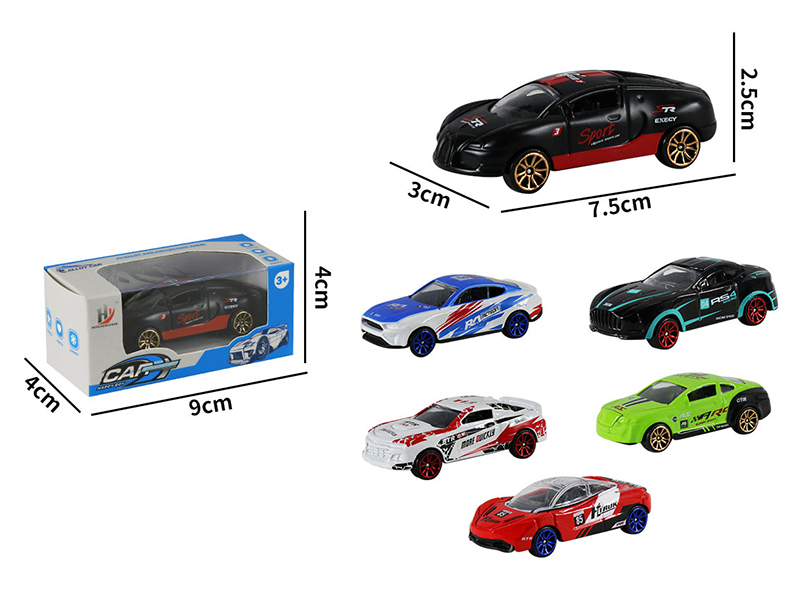 1:64 Slide Alloy Racing Car