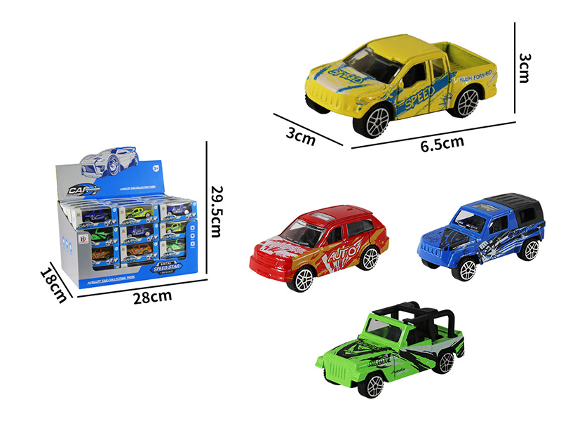 1:64 Slide Alloy Graffiti Cars 48pcs