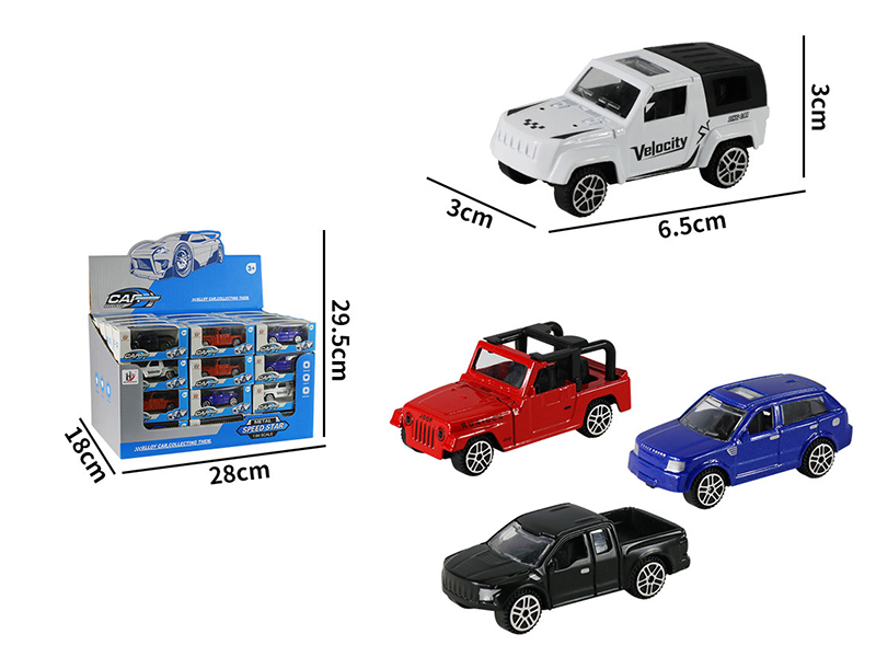 1:64 Slide Alloy Simulation Cars 48pcs