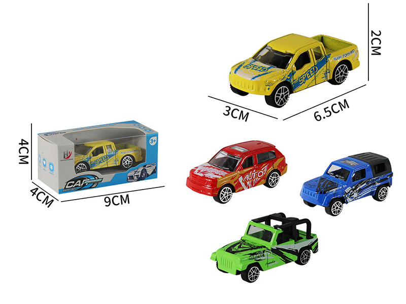 1:64 Slide Alloy Graffiti Car