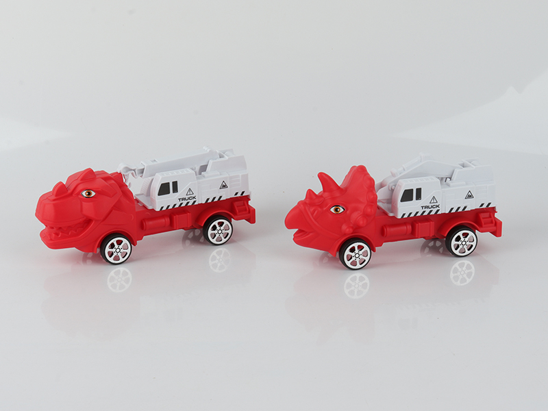 Pull Back Dinosaur Engineering Trucks 2pcs