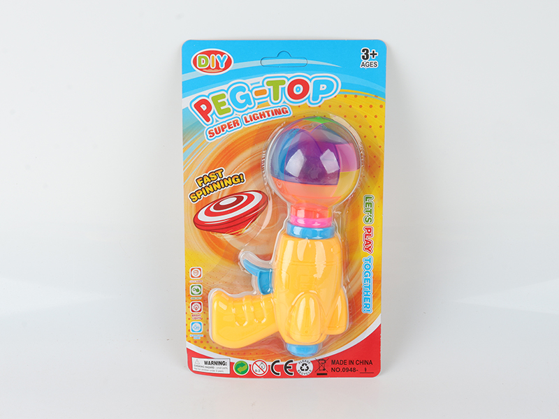 Spinning Top Toy(Launcher + DIY Assembly Light-Up Top)