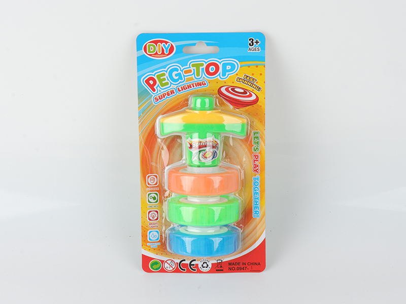 Spinning Top Toy(Launcher +3 Top Toys With Lights)