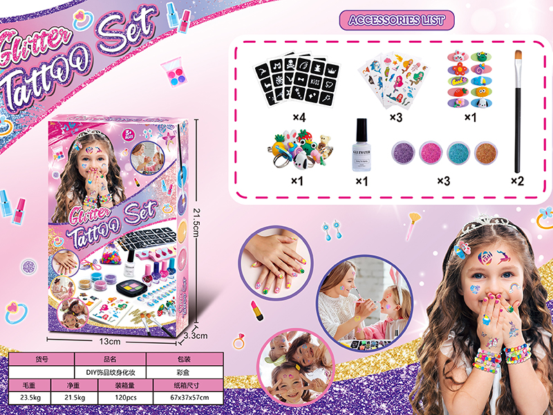DIY Children's Jewelry Tattoo Sticker Set