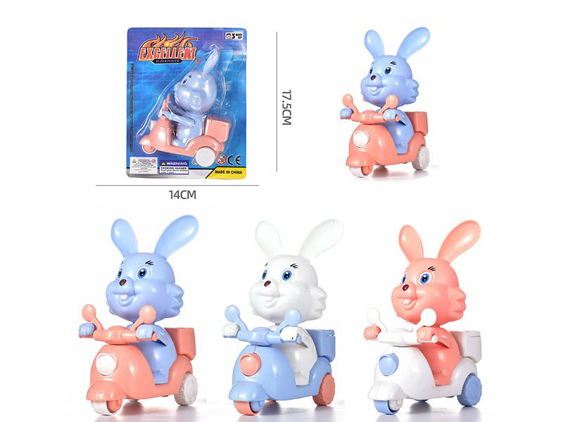 Rabbit Rider Friction Three Wheeled Motorcycle