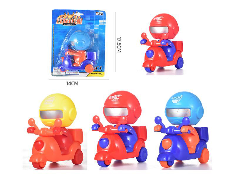 Delivery Guy Friction Three Wheeled Motorcycle