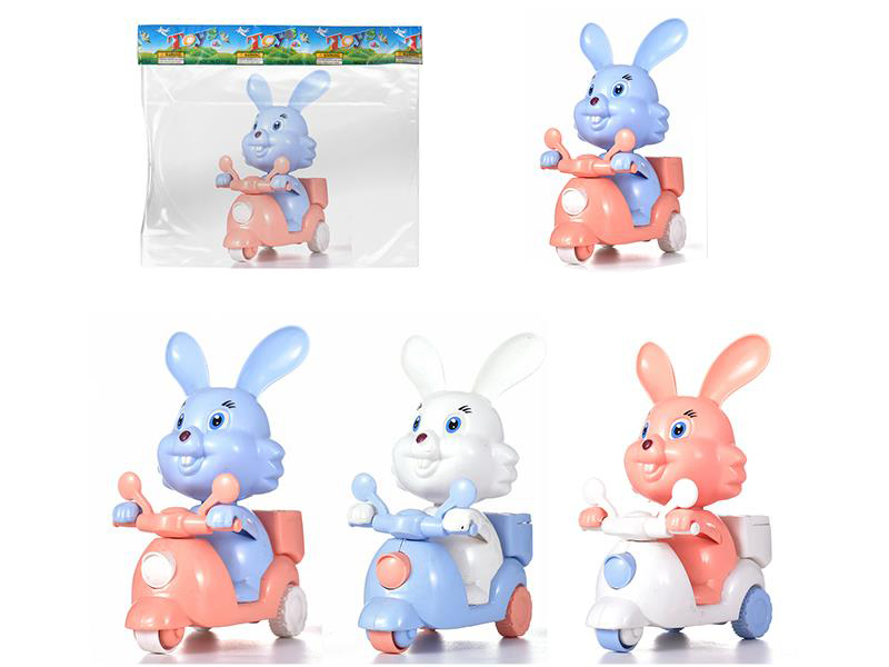 Rabbit Rider Friction Three Wheeled Motorcycle