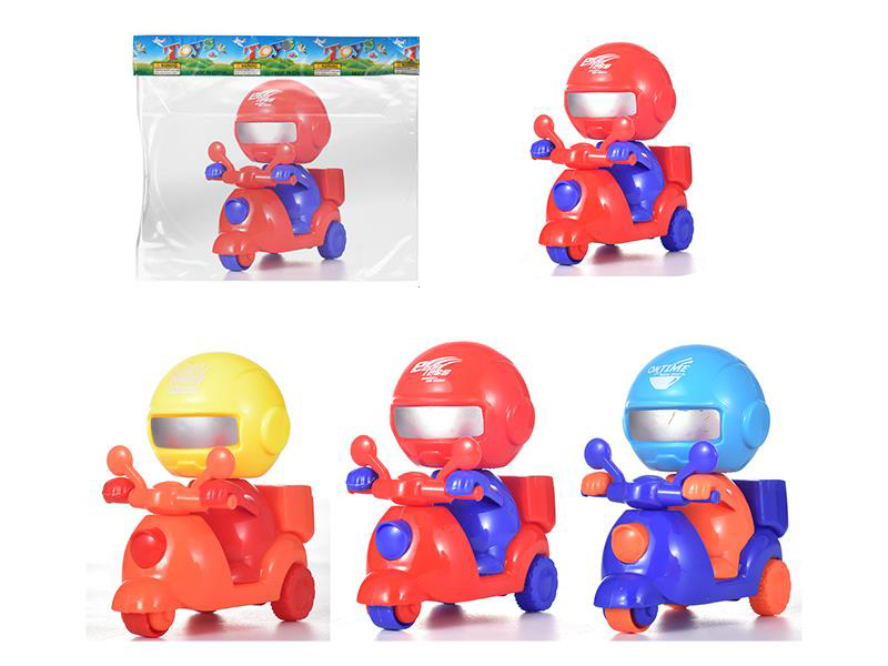 Delivery Guy Friction Three Wheeled Motorcycle