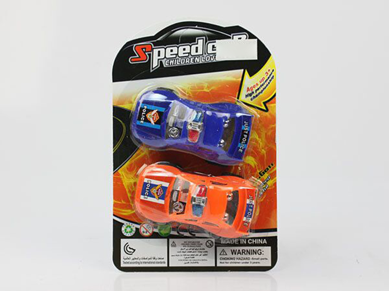 Pull Back Police Cars 2PCS